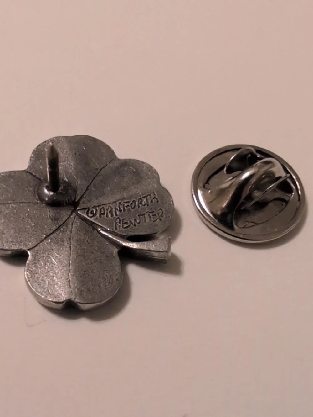 Danforth pewter Four-Leaf Clover Pin